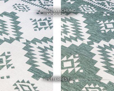 Hanse Home - Elle Decoration Gemini In- and Outdoor Reversible Rug Dynamic Green - 80x150 cm