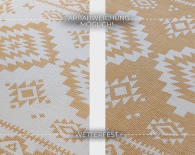 Hanse Home - Elle Decoration Gemini In- and Outdoor Reversible Rug Dynamic Ochre - 80x150 cm
