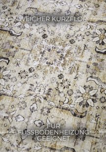 Hanse Home - ELLE Decoration Imagination Shortpile Rug Saveh Cream Gold - 160x230 cm