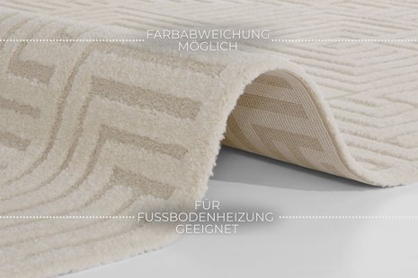 Hanse Home - Soft Short-Pile Carpet in High-Low-Optic Manipu - 200x290 cm