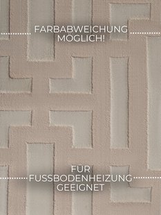 Hanse Home - Elle Decoration Perles Shortpile Rug Onyx Beige Cream - 120x170 cm