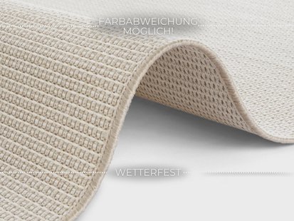 Hanse Home - Flatweave In- & Outdoor carpet Millau Cream Beige - 80x150 cm