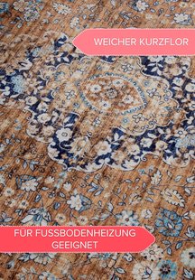 Hanse Home - Freundin Home Collection Asya Shortpile Rug Aurora Copper Blue - 80x150 cm