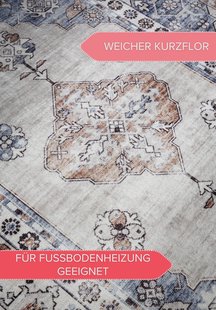 Hanse Home - Freundin Home Collection Asya Shortpile Rug Meridiem Blue Copper - 200x290 cm