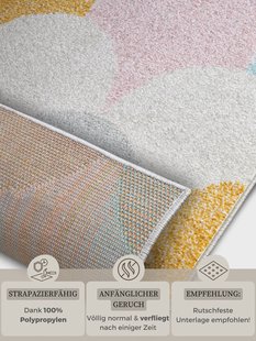 Hanse Home - Adventures children&apos;s carpet Cloudy Cream Multicolor - 120x170 cm