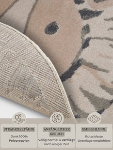 Hanse Home - Adventures children&apos;s carpet Round Lion Cream Grey - 140 cm