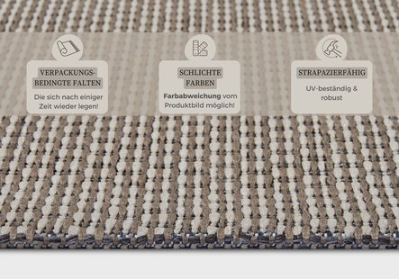 Hanse Home - Clyde In- and Outdoor Carpet Pure Beige - 190x290 cm