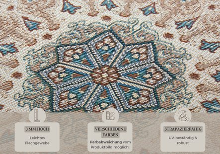 Hanse Home - In- & Outdoor Carpet Kadi Grey Creame - 80x165 cm