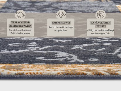 Hanse Home - Designer Velours Carpet Bloques - 80x150 cm