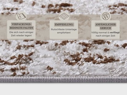 Hanse Home - Shine Design Carpet Retro Cream Brown - 200x280 cm