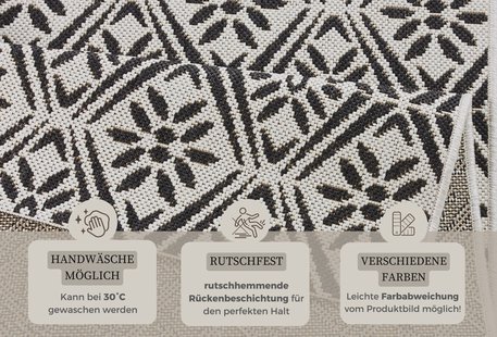 Hanse Home - design kitchen runner flat-woven Creation - 80x200 cm