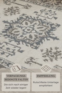 Hanse Home - Terrain Designer Shortpile Rug Flöde Cream Grey - 120x170 cm