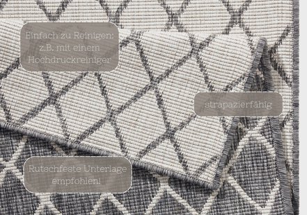 Hanse Home - Reversible carpet In-& Outdoor Malaga - 80x350 cm