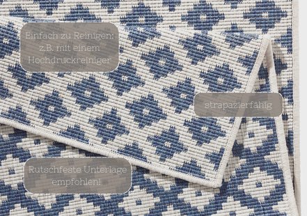 Hanse Home - Reversible carpet In-& Outdoor Nizza - 80x350 cm