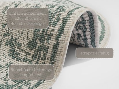 Hanse Home - Reversible In-& Outdoor Flatweave Carpet Borbon - 200 cm