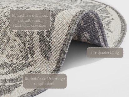 Hanse Home - Reversible In-& Outdoor Flatweave Carpet Siruma Round - 200 cm