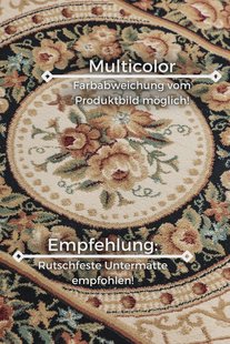 Hanse Home - Nouristan Herat Orient Teppich Adraskan Black Cream - 200x280 cm