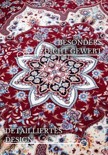 Hanse Home - Villeroy & Boch 1870 Short Pile Rug Etienne Red Cream - 128x190 cm Hanse Home - Villeroy & Boch 1870 Short Pile Rug Etienne Red Cream - 128x190 cm
