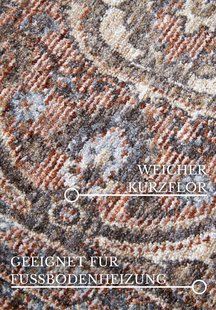 Hanse Home - Villeroy & Boch 1871 Short Pile Rug Renata Red Multicolor - 120x170 cm