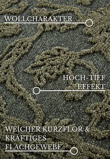 Hanse Home - Villeroy & Boch 1879 Short Pile Rug Ambroise Jungle Green - 200x290 cm