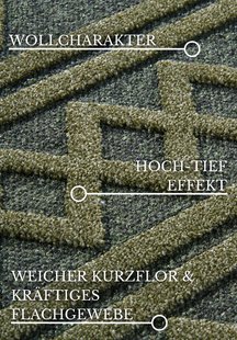 Hanse Home - Villeroy & Boch 1879 Short Pile Rug Catherine Jungle Green - 200x290 cm