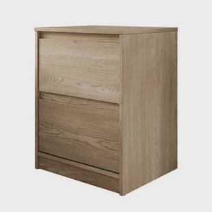 Meubella - Nachtkastje Cuarto - Eiken - 47 cm