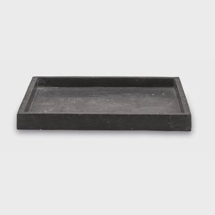 Hammam Tray Vierkant Dark Grey | Zwart | Grijs | Natuursteen