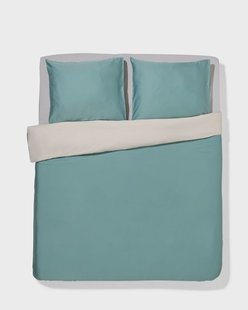 HEMA Dekbedovertrek 200x200/220cm satijn groen (groen)