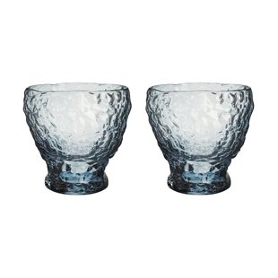Kosta Boda Moss tumbler glas circular 33 cl 2-pack Blauw