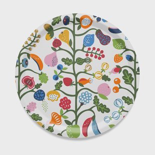 Arvidssons Textil Fruktträdgården dienblad Ø31 cm Multi