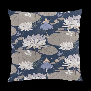 Arvidssons Textil Lily kussenhoes 47x47 cm Blauw