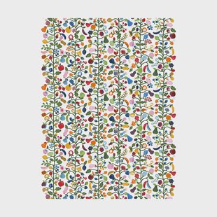 Arvidssons Textil Fruktträdgården stof Multi