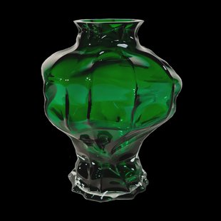 Hein Studio Ammoniet vaas 30 cm Green