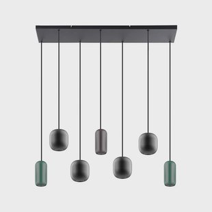 Lucande - Narion 7 hanglamp zwart