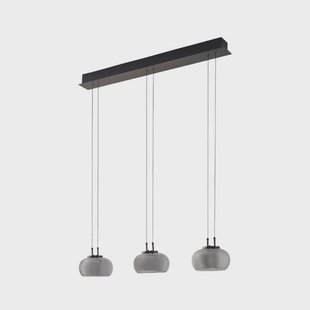 Lucande - Dain 3 LED Hanglamp Rook Grijs