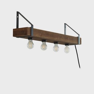 Lindby - Vatana Wandlamp w/USB Hout