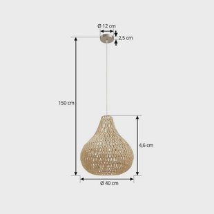 Lindby - Miryam Hanglamp Naturel