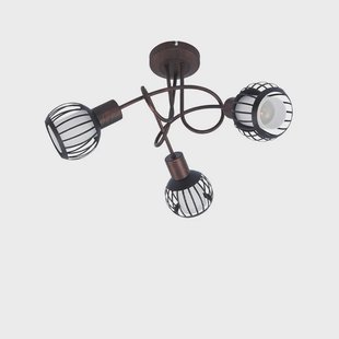 Lindby - Solm 3 Plafondlamp Roest