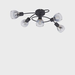 Lindby - Pendura 5 Plafondlamp Zwart