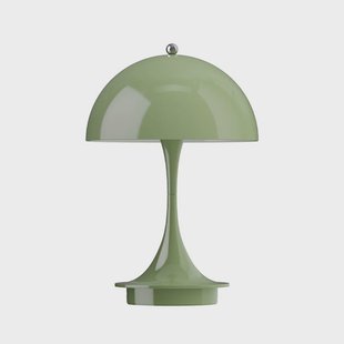 Panthella 160 PORTABLE V3 acculamp Moss Green Louis Poulsen - Balkon - Designer - Kunststof - 1 lamp