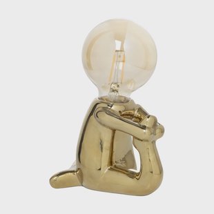 Lampje yoga - goud - 18x12.8x9.6 cm - Happy at Home by Sanny