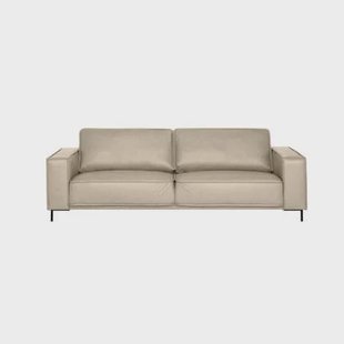 by fonQ Brisk 3-zitsbank - Buffelleer - Beige by fonQ Brisk 3-zitsbank - Buffelleer - Beige