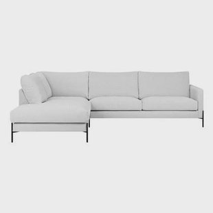 by fonQ Lunge Hoekbank Links - Lichtgrijs