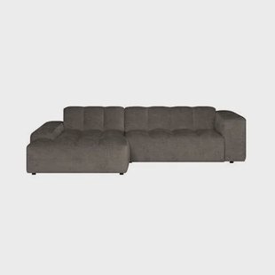 by fonQ Mumble Hoekbank met Chaise Longue Links - Chenille - Taupe by fonQ Mumble Hoekbank met Chaise Longue Links - Chenille - Taupe