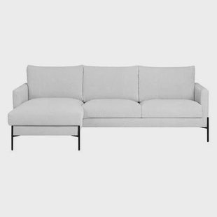 by fonQ Lunge Hoekbank met Chaise Longue Links / Rechts - Lichtgrijs