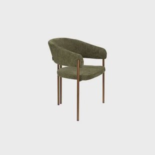 Dutchbone Naida Eetkamerstoelen Groen - Set van 2 Dutchbone Naida Eetkamerstoelen Groen - Set van 2