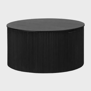 Lewis & Loft Salontafel Lonne - FSC® mangohout - Rond ⌀70 - Zwart