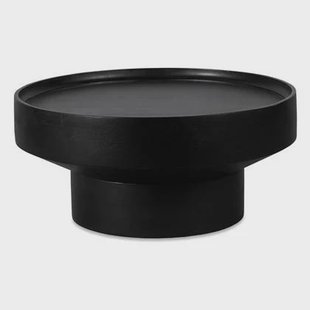 Lewis & Loft Salontafel Luus - FSC® mangohout - Rond ⌀80- Zwart