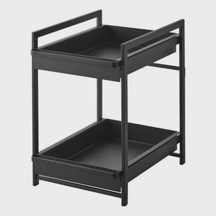 Yamazaki Keukenkast Organizer - 2 niveaus - Tower - Zwart