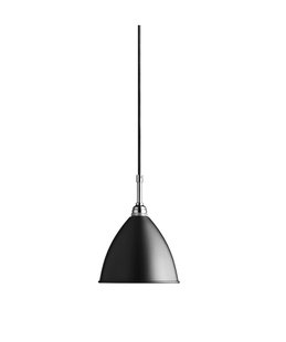 Bestlite Bl9 Hanglamp Ø16 Chroom Zwart GUBI - Woonkamer - Designer - Metaal - 1 lamp